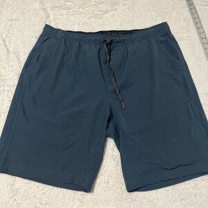 GERRY Men's Pull-On Trail Shorts Flat Front Stretch Blue - Size XXL